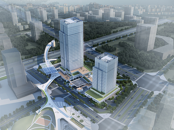 秦创原集成电路加速器（西安电子谷核心区）J区迎来封顶